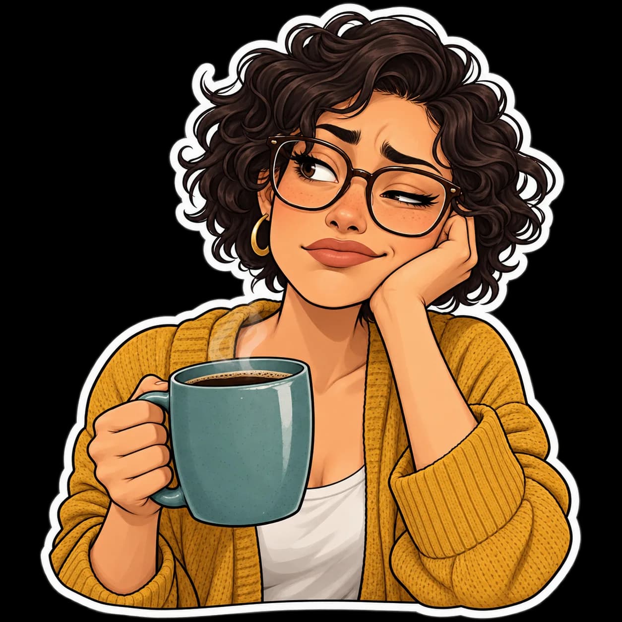 Need coffee · Everyday character