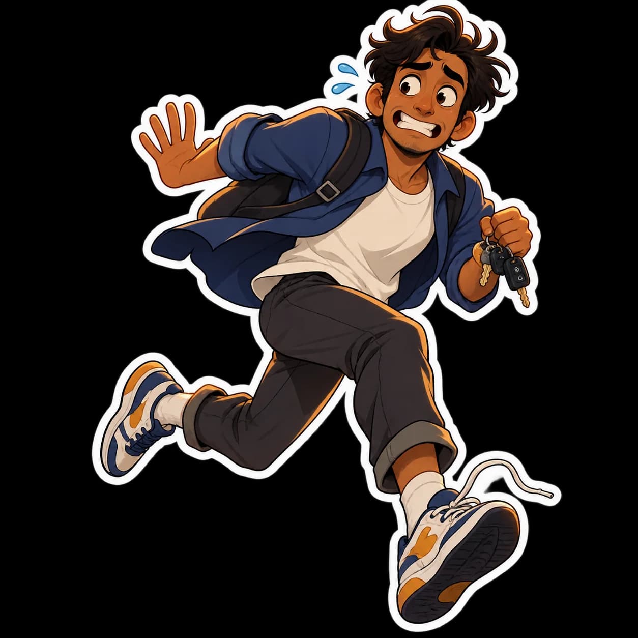 Running late · Everyday character