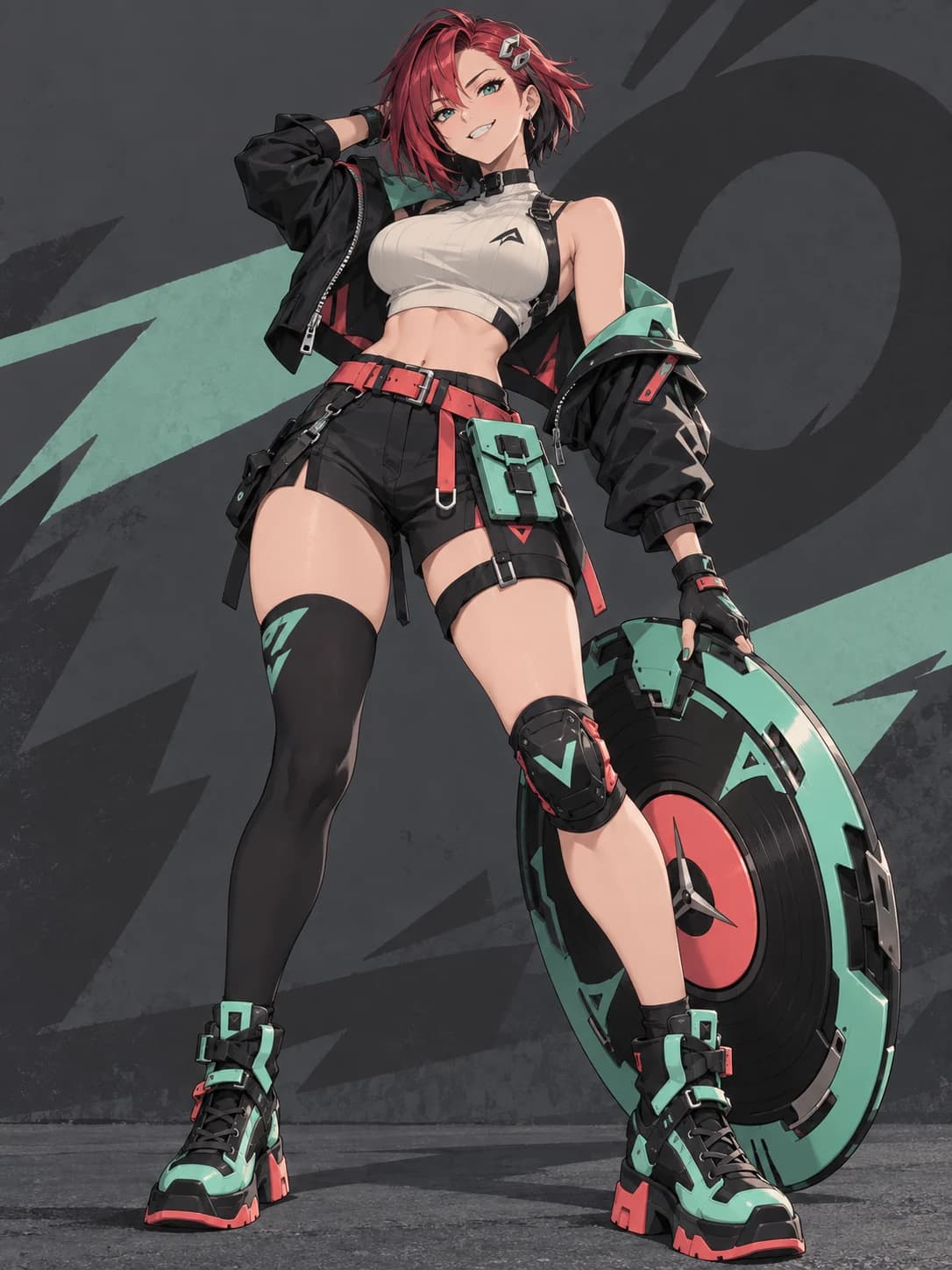 Kaia, original anime sonic-disc fighter reference