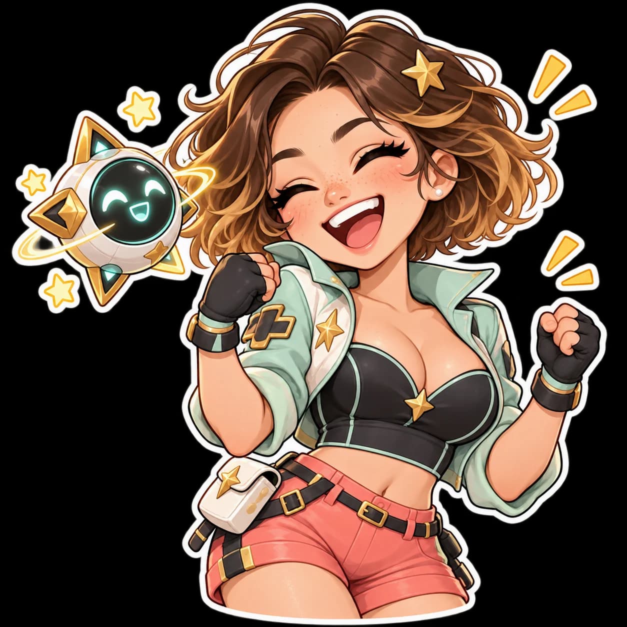 Happy sticker · Say it with a smile
