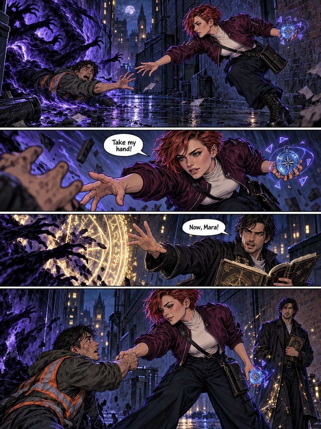 Page 07 · The rescue · A stranger becomes an ally