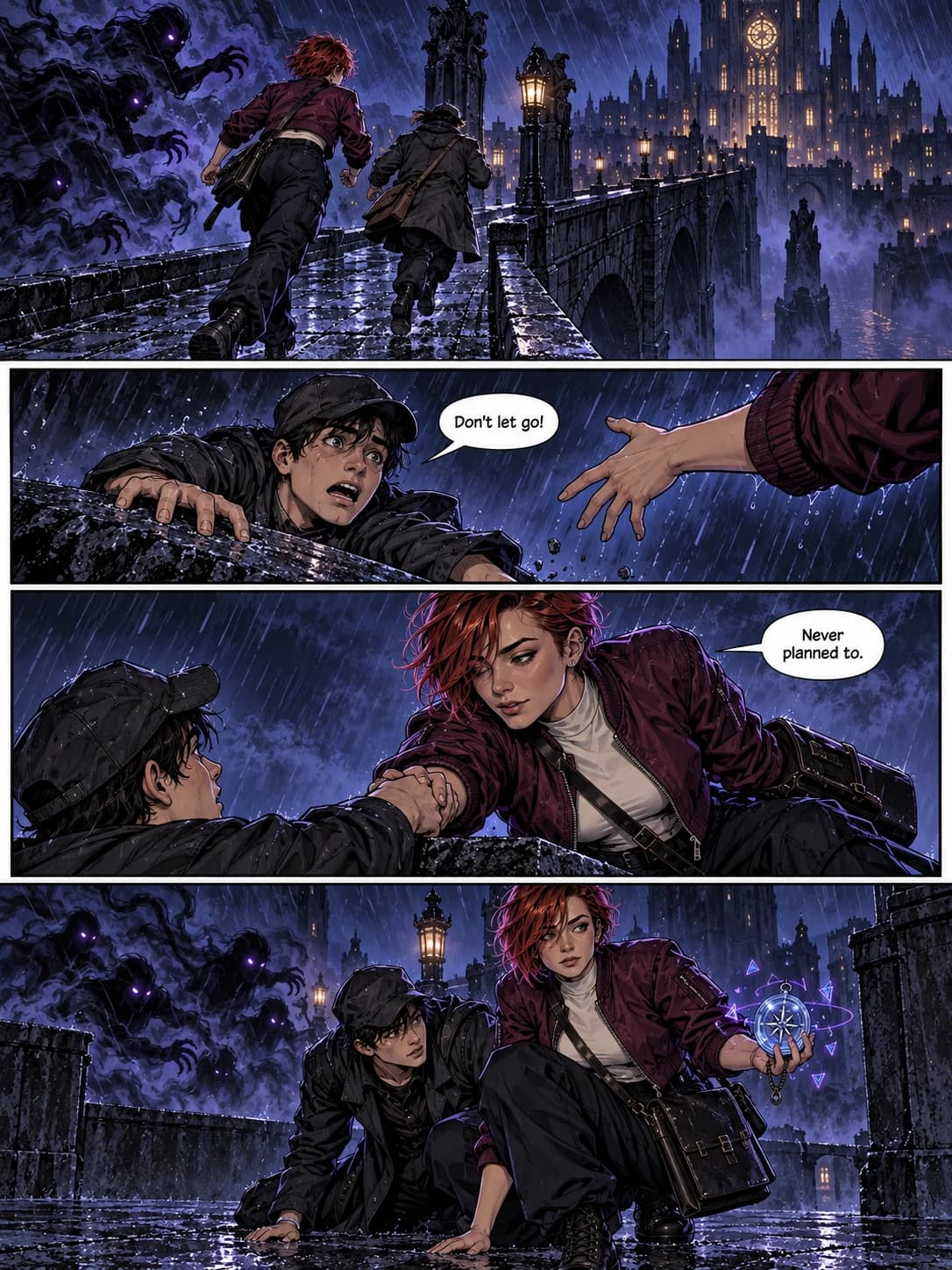 Page 11 · The crossing · A bridge in the storm