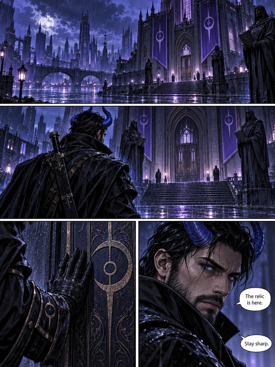 Turn a story into comic pages prepared artwork 1