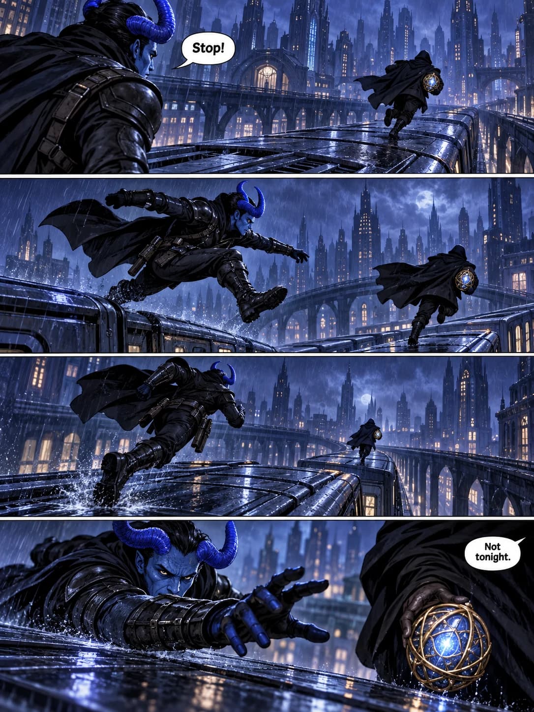 Turn a story into comic pages prepared artwork 3