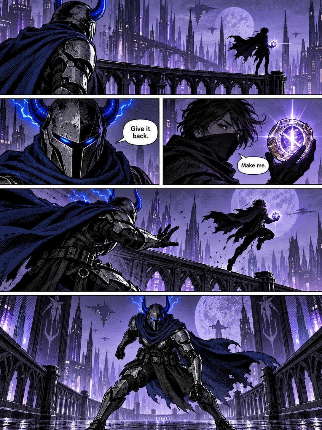 Turn a story into comic pages prepared artwork 4