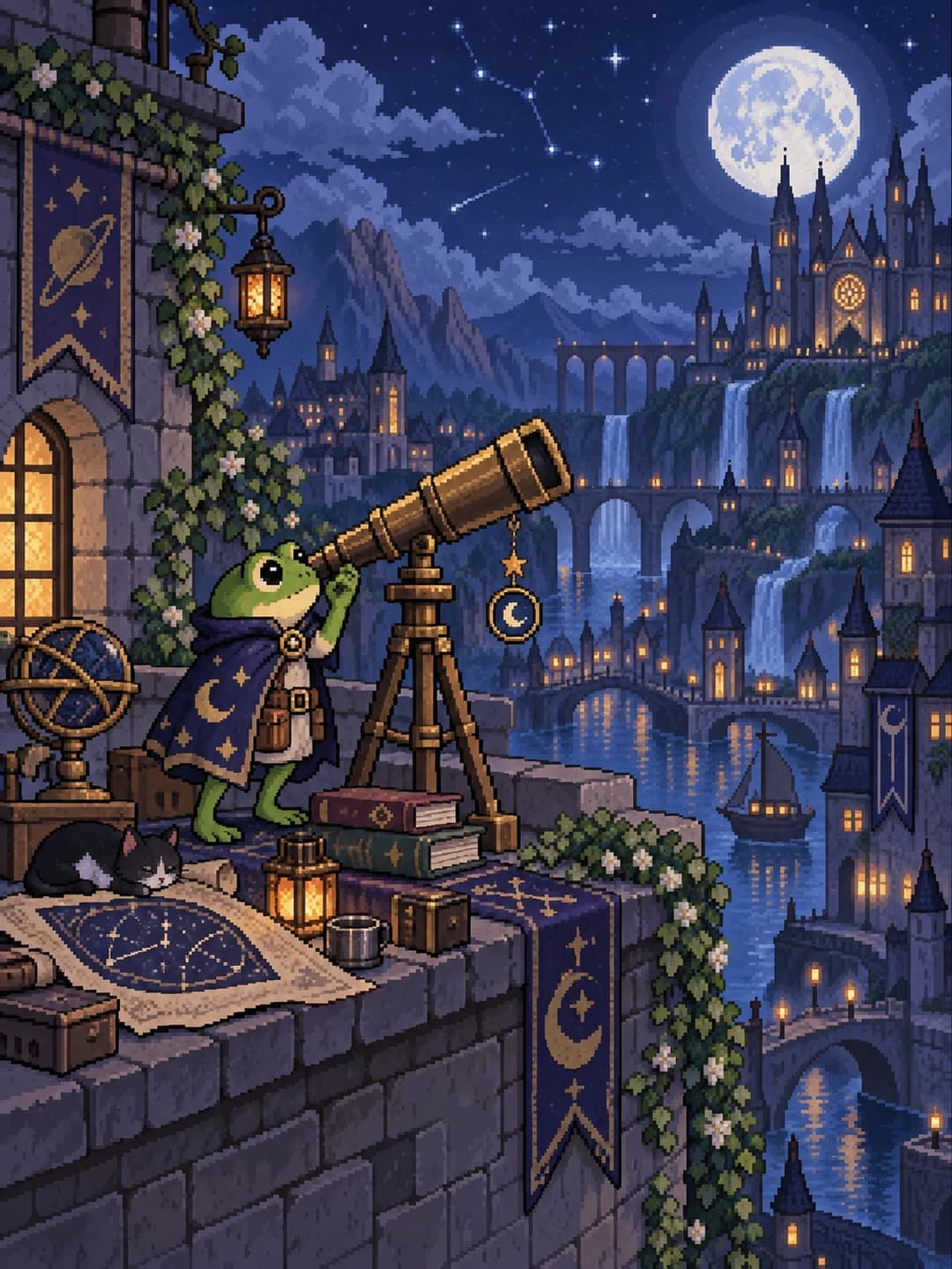 Illustrate the scene prepared artwork 3