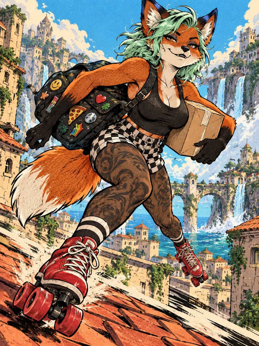 Riva · Delivery · Across the rooftops