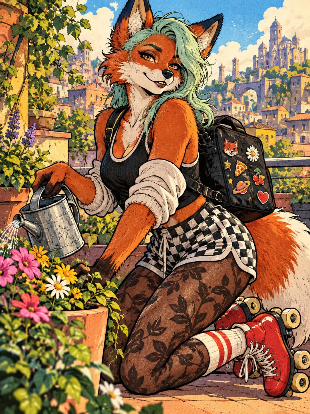 Riva · A helping hand · Among the plants