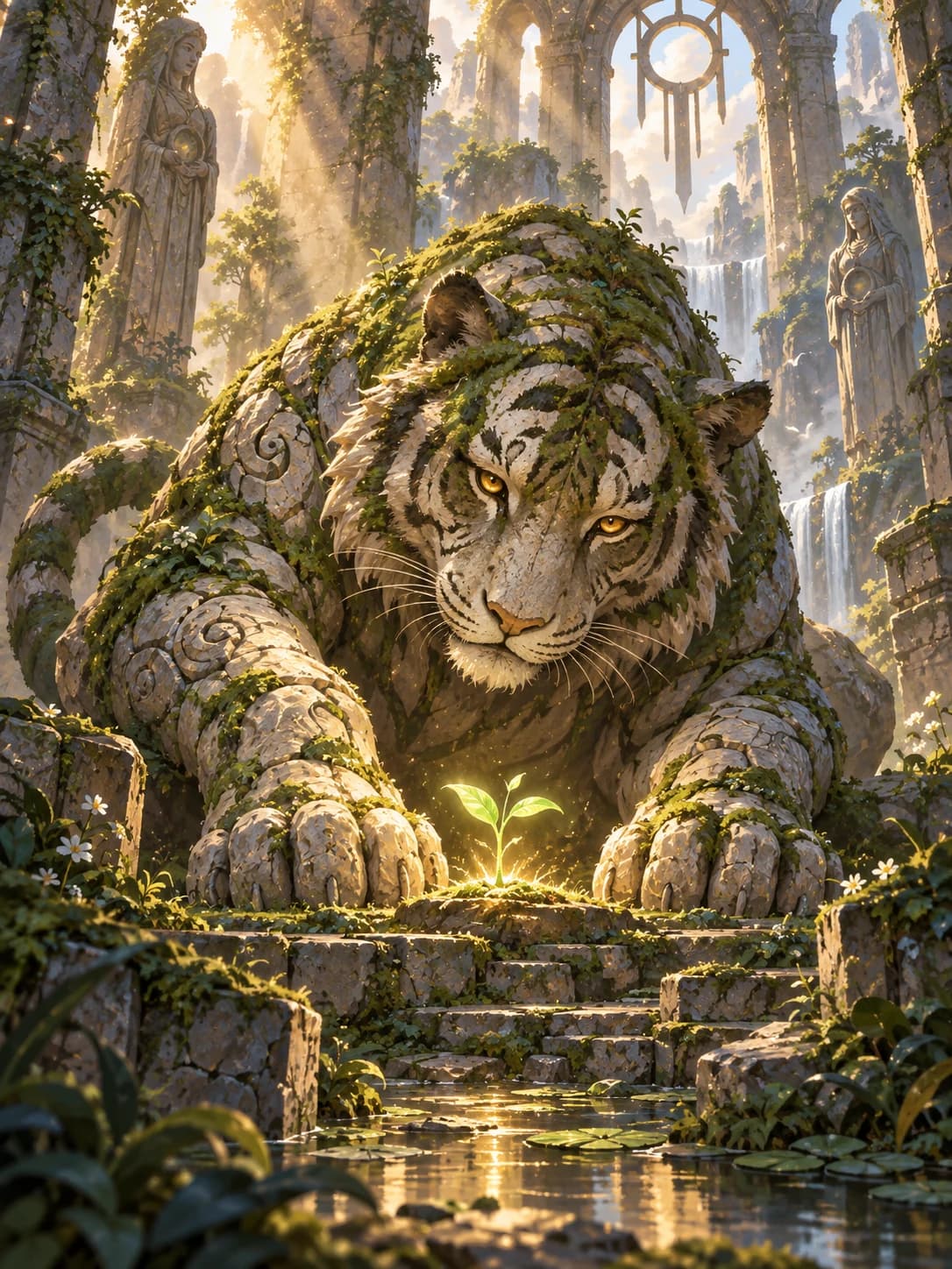 Stone tiger · Gentle guardian