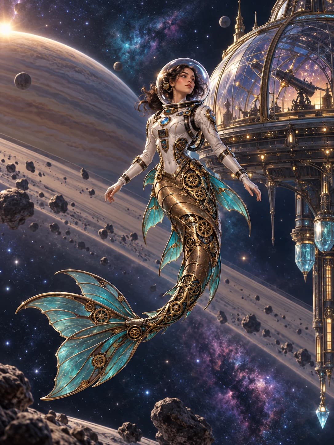 Clockwork mermaid · Fearless astronaut