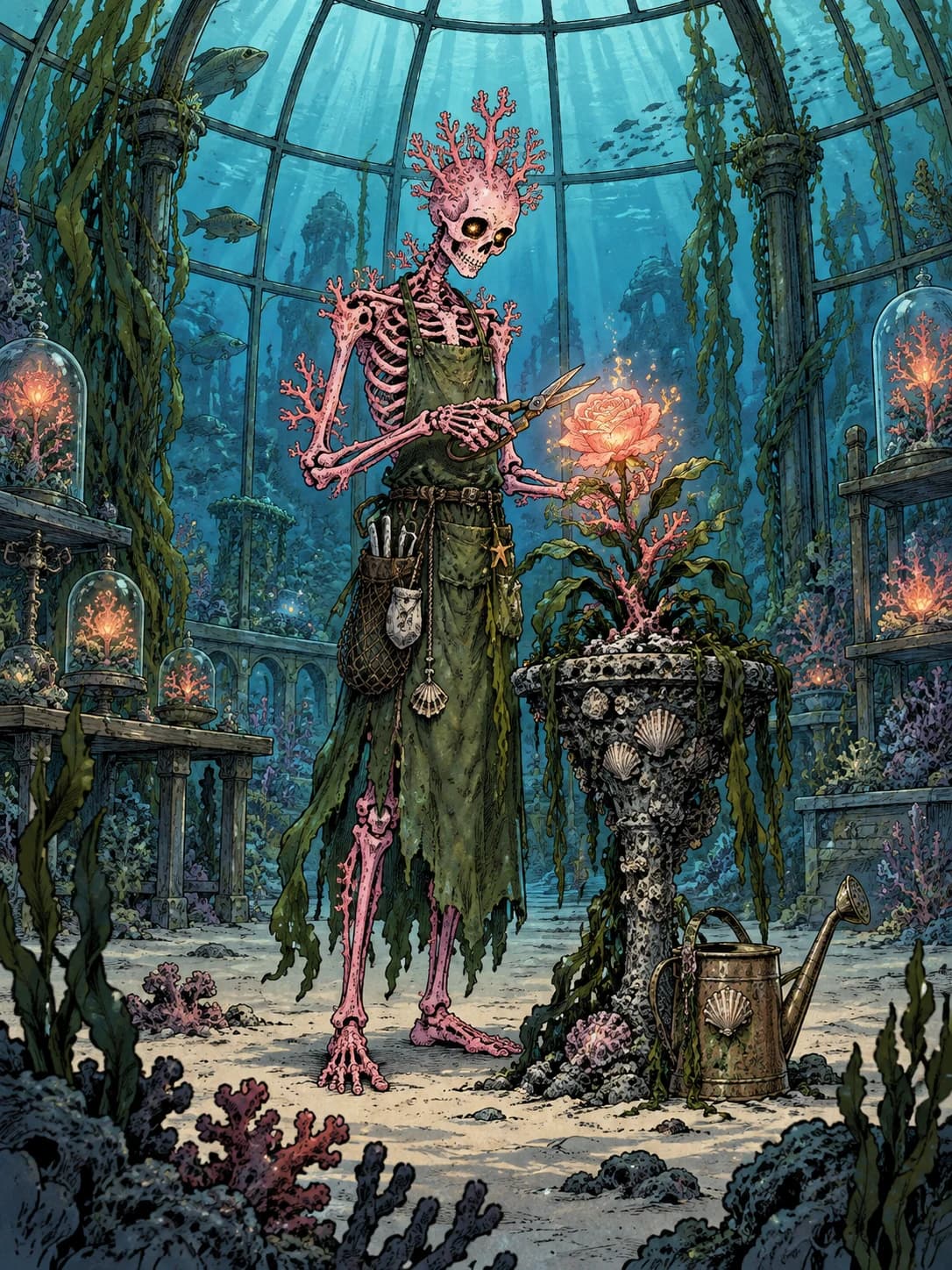 Coral skeleton · Tender gardener