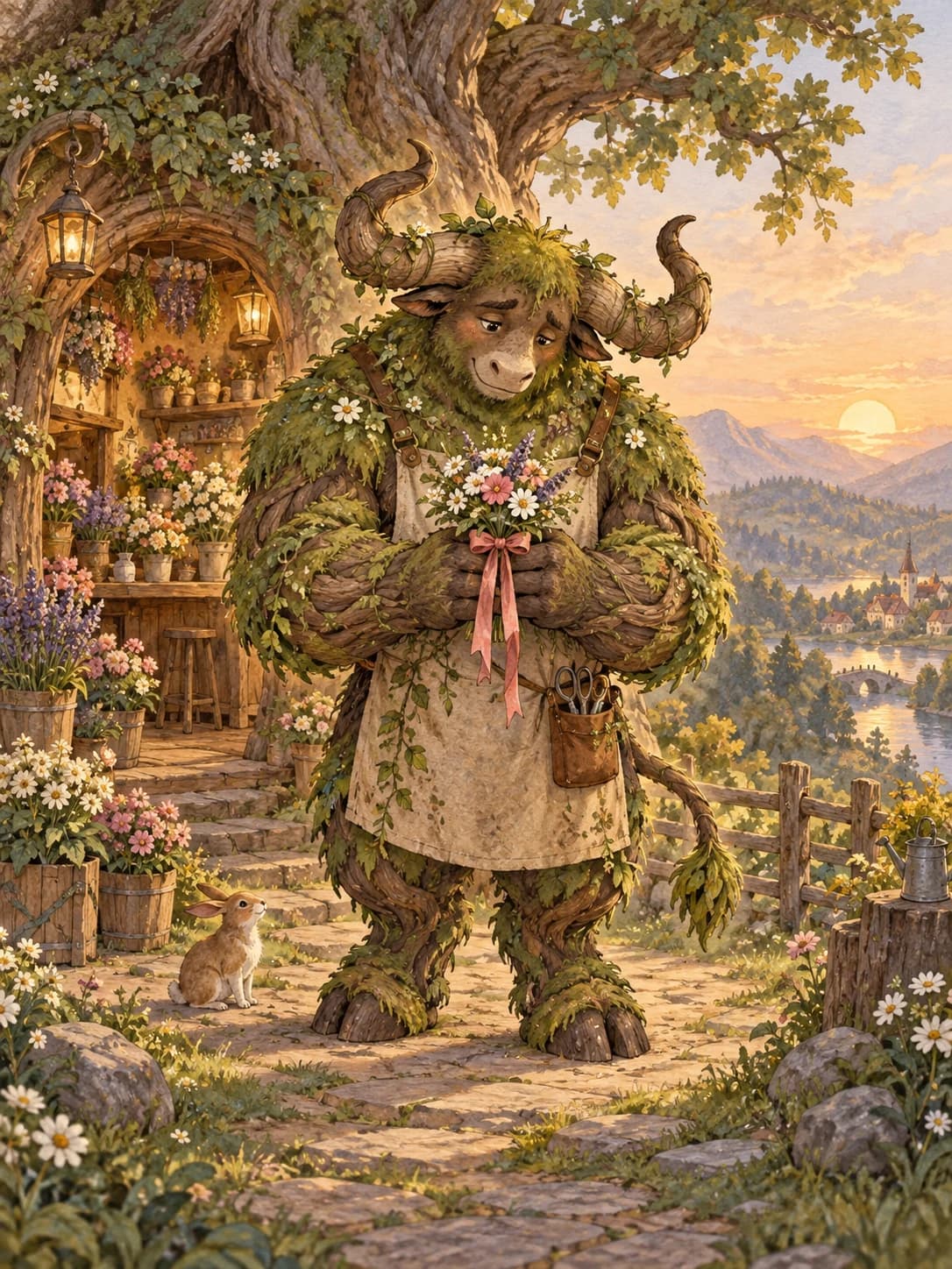 Moss minotaur · Bashful florist