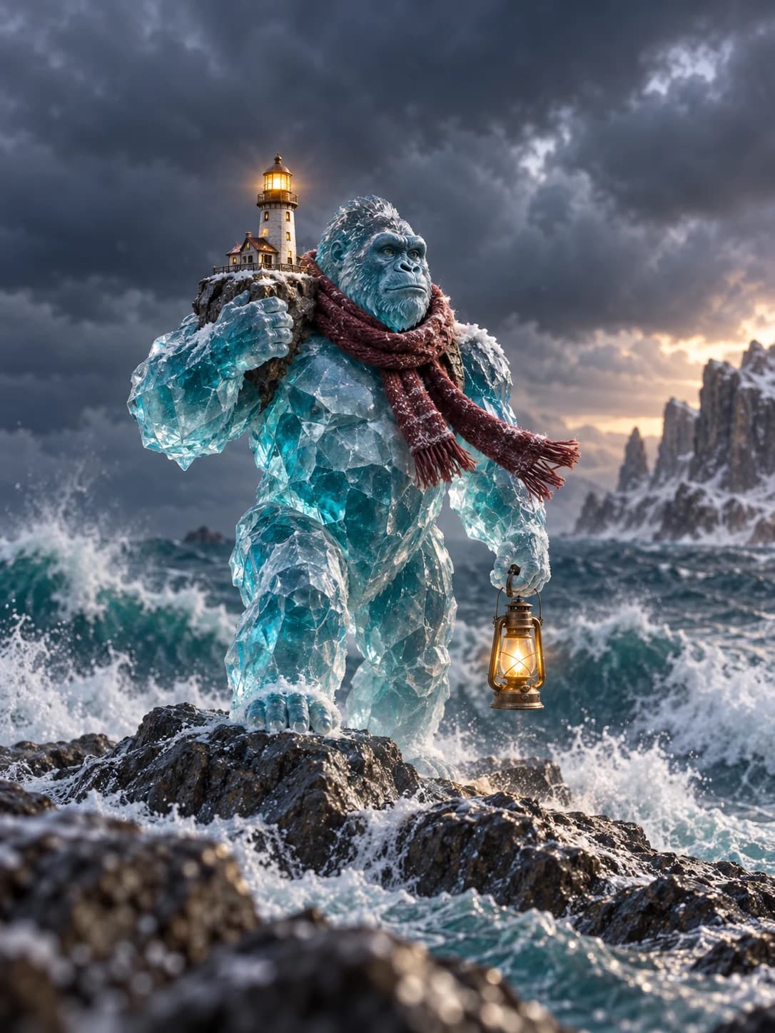 Iceberg gorilla · Courageous lighthouse keeper