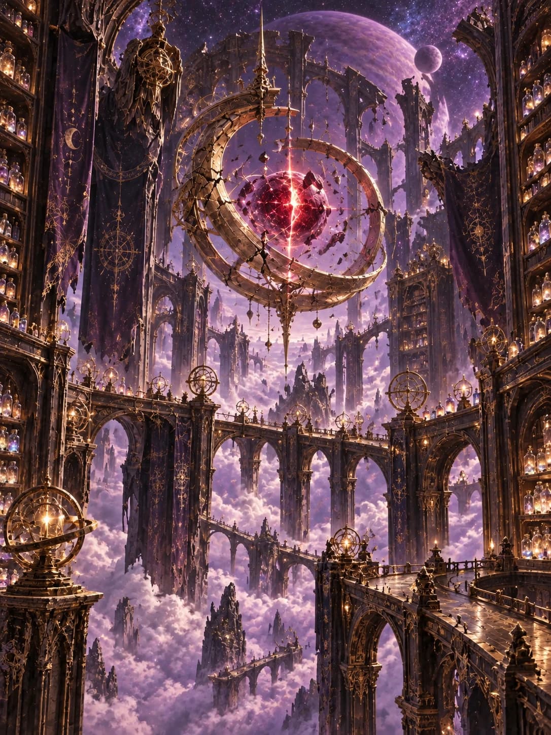 A celestial archive in Aurel’s world