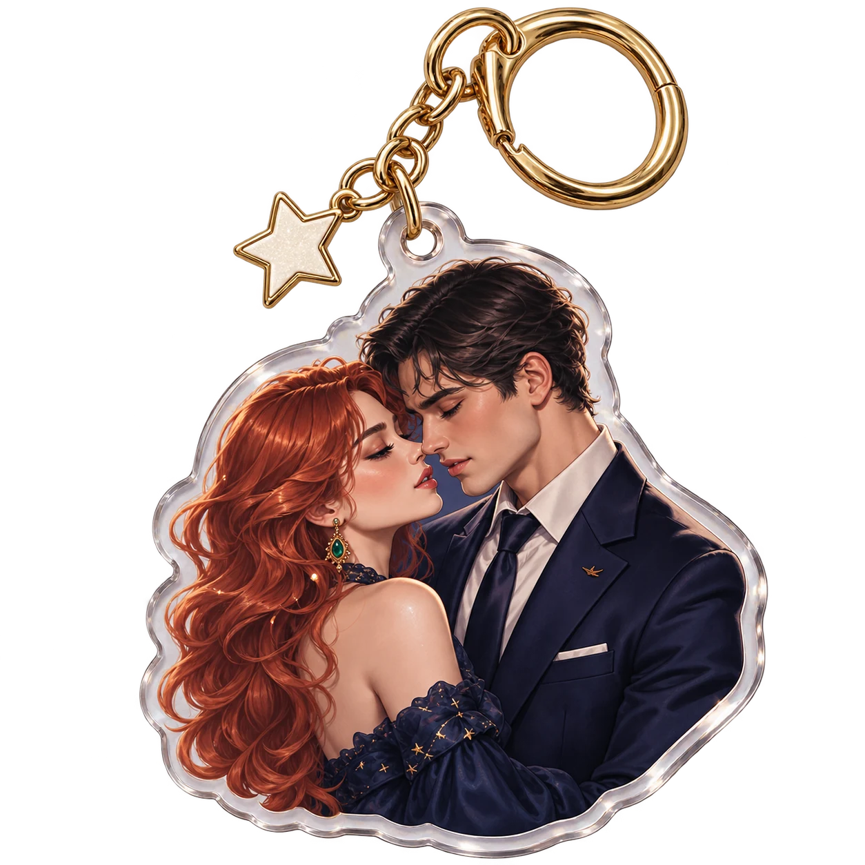 Couple charms personalized gift design concept