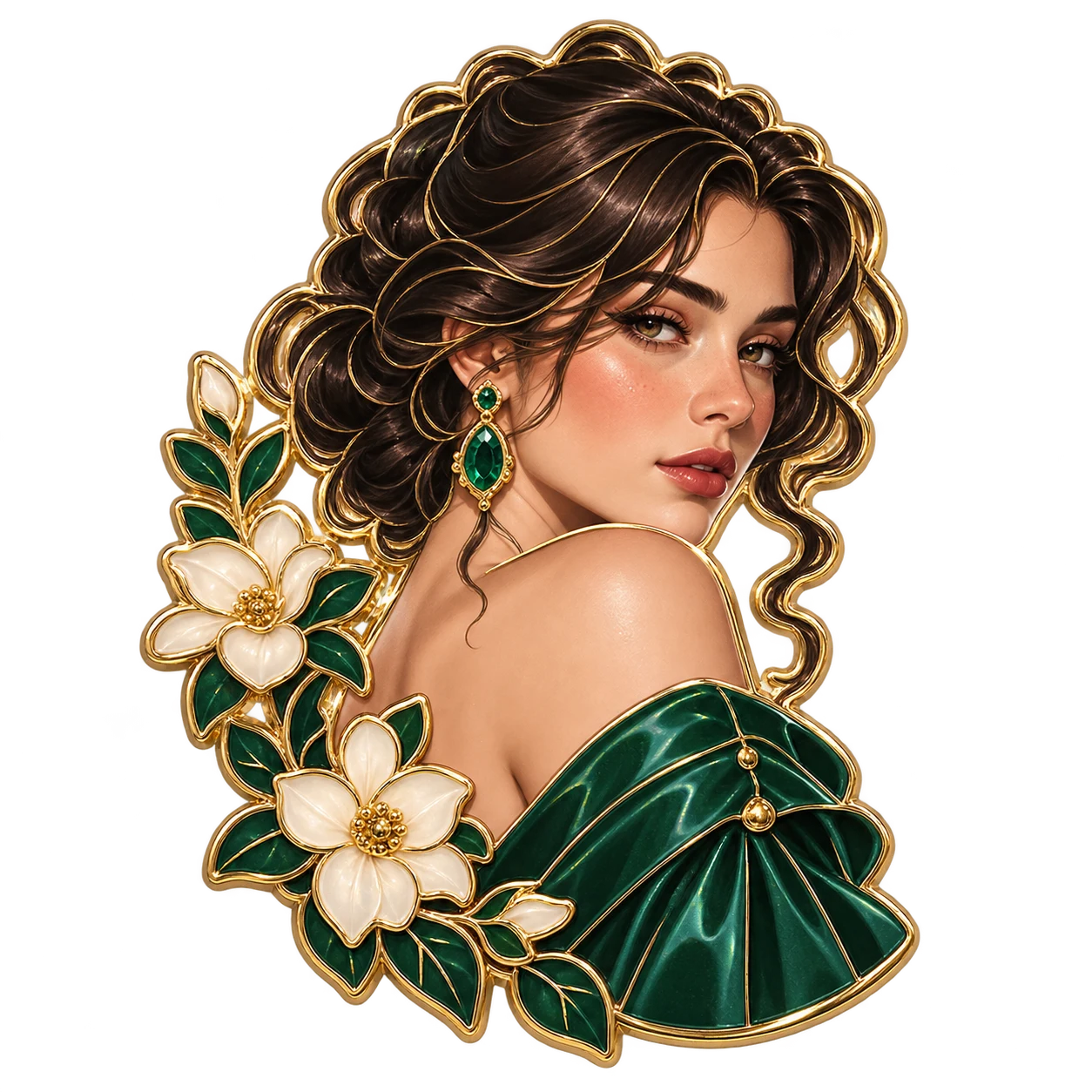 Enamel pin personalized gift design concept