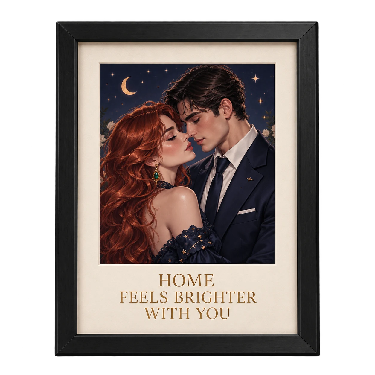 Framed print personalized gift design concept