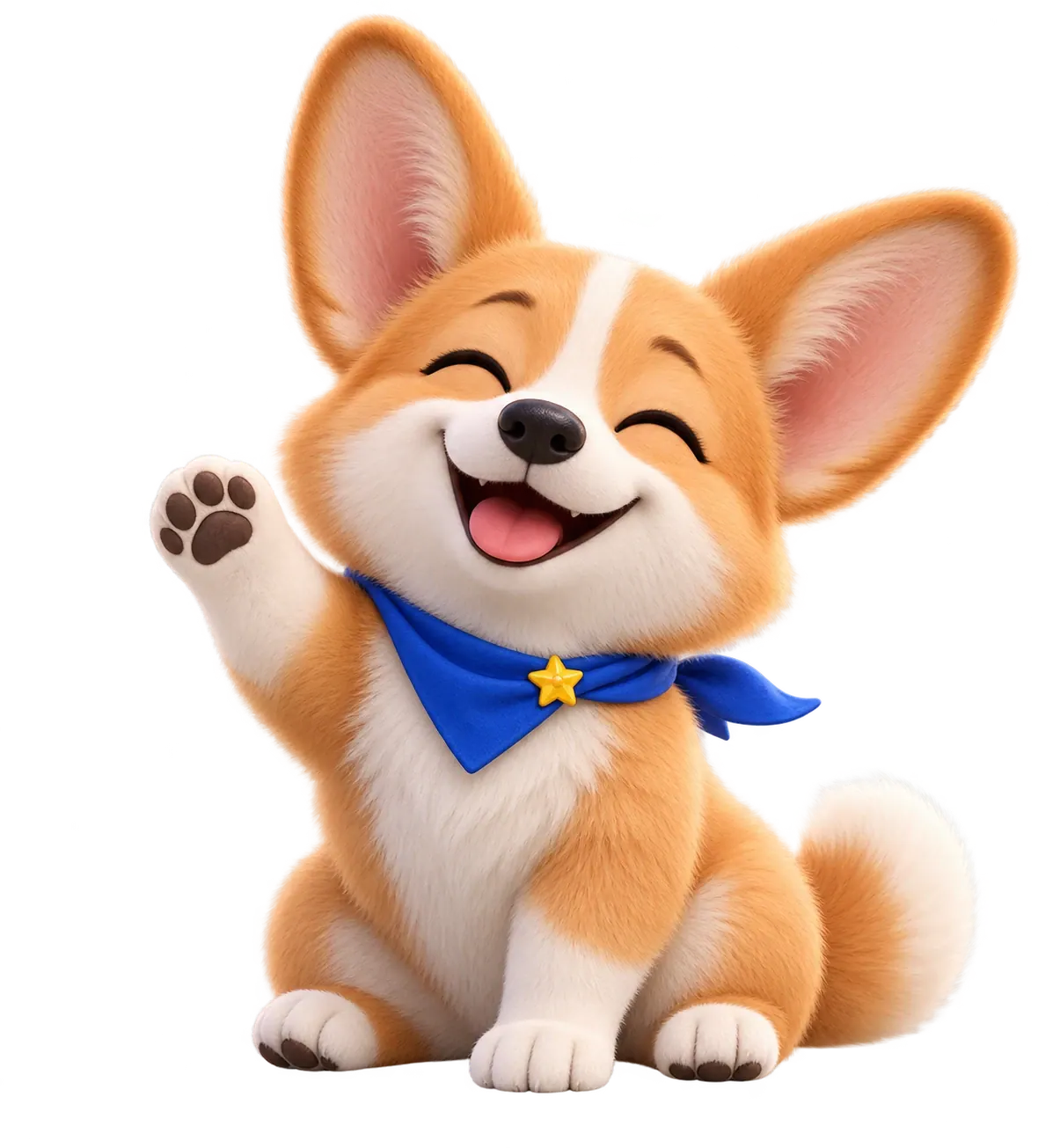 Hello corgi expression