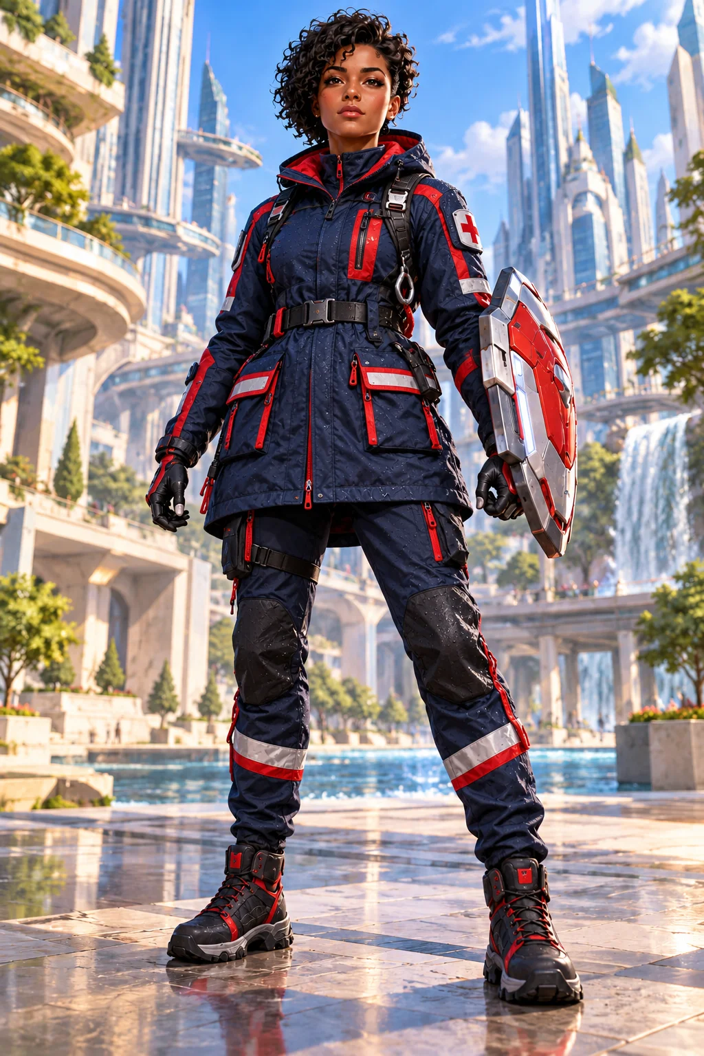 Prepared illustration: same character in an alternate outfit