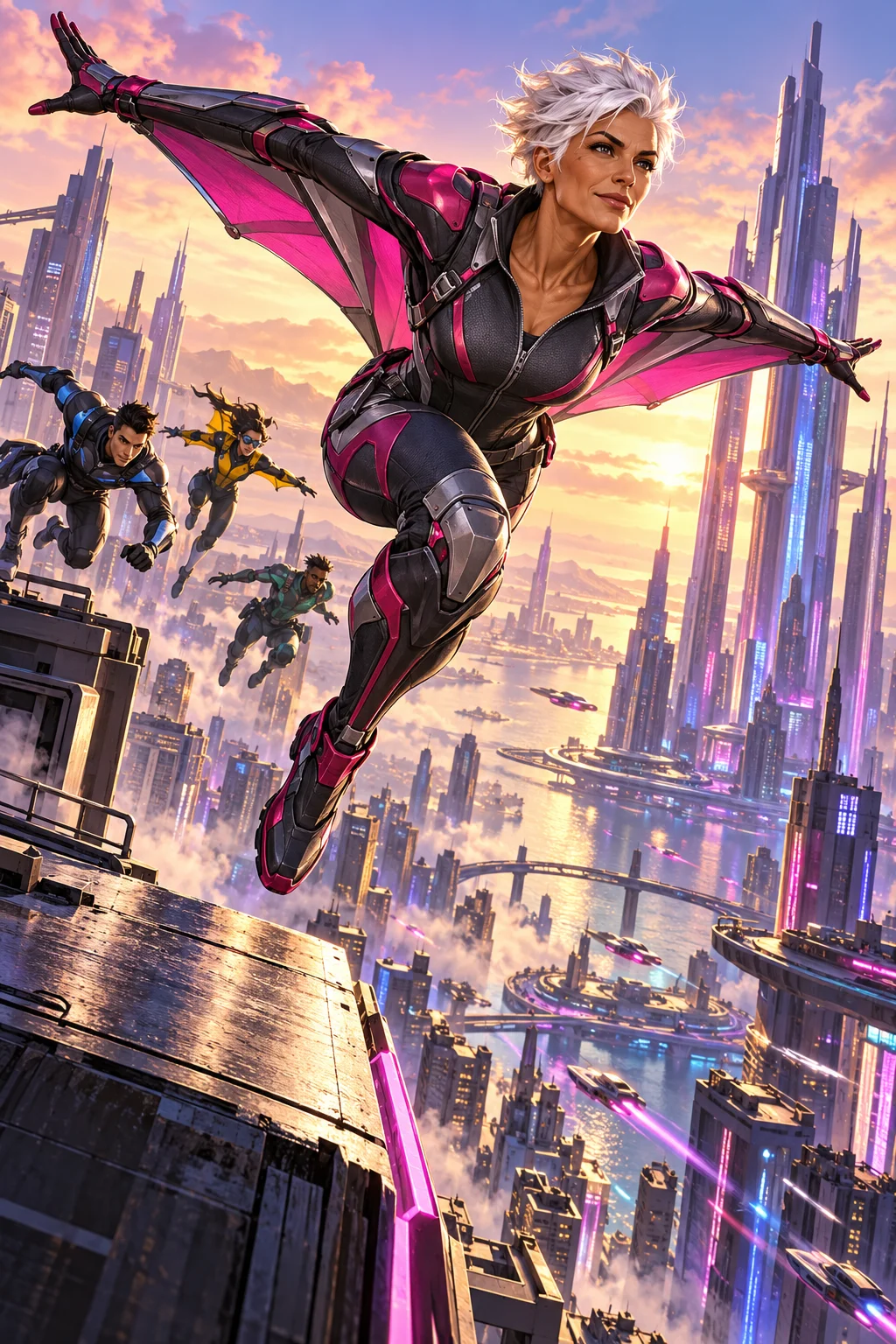 Prepared illustration: original heroic character concept