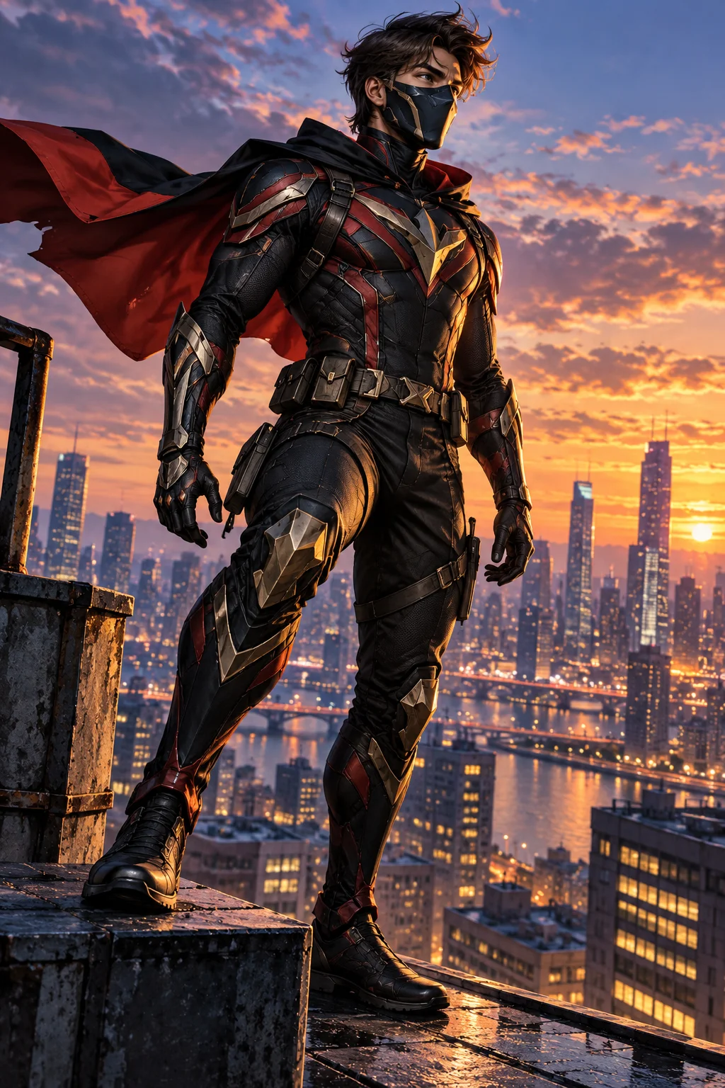Prepared illustration: hero preparing for a mission