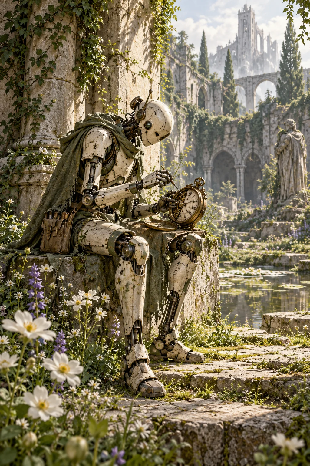 Prepared illustration: android or machine character idea 4