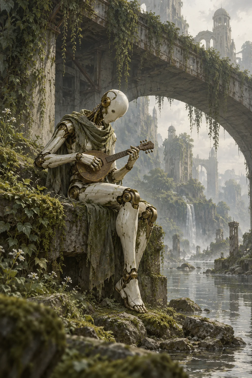 Prepared illustration: machine playing music
