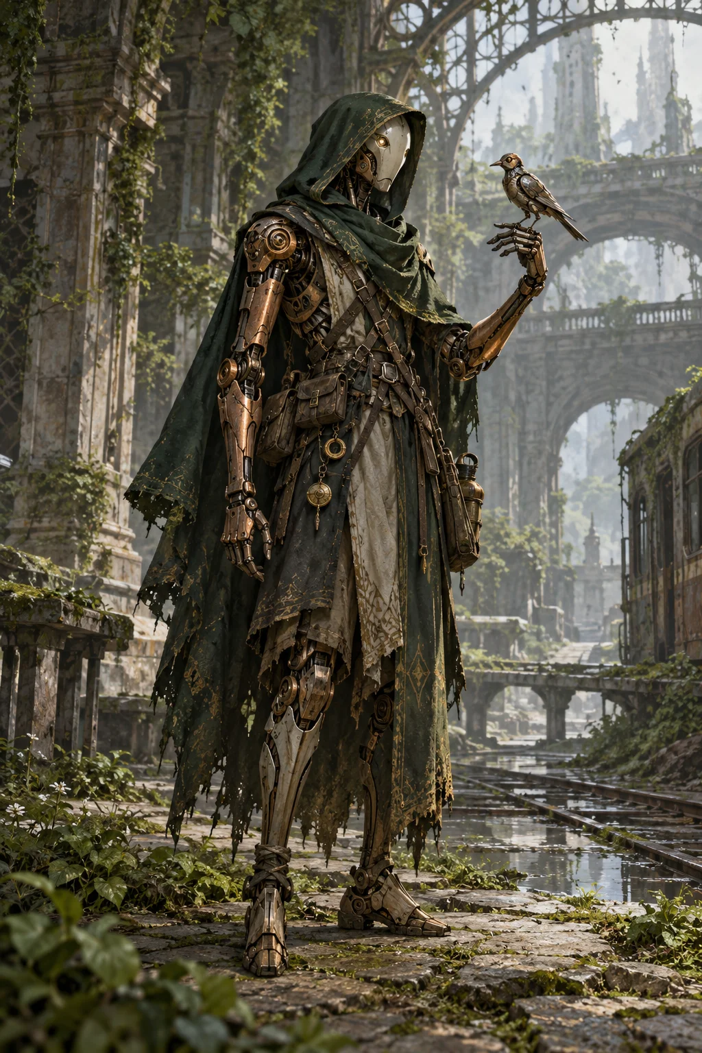 Prepared illustration: original character in a painted style